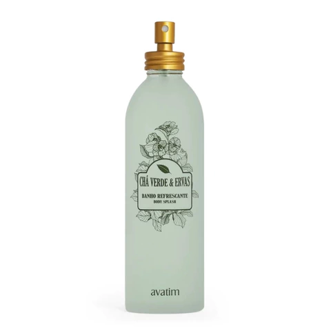 Banho refrescante - Chá verde & ervas - Body Splash - 300 ml - Avatim - comprar online
