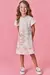 Vestido em fly tech e tule com elastano - 82361 - Sayonara Baby Kids