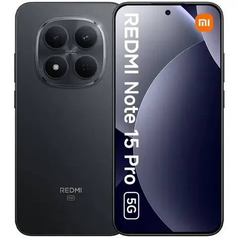 Smartphone Xiaomi Redmi Note 15 Pro 5G Dual SIM de 512GB 8GB RAM de 6.83" 200+8MP 20MP - Preto (Global)