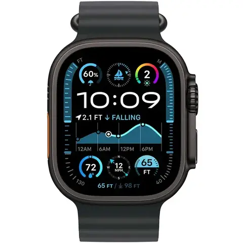 Apple Watch Ultra 2 49 mm tamanho único MX4P3LW A2986 GPS + Cellular - titânio preto pulseira Ocean preta