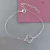 Pulseira Trevo Cristal Prata