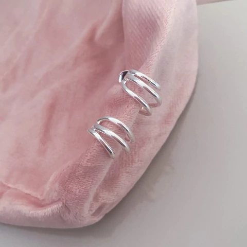 Argola 3 aros Prata - comprar online