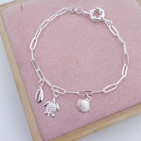 Pulseira Praia Prata