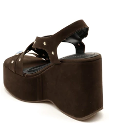 SANDÁLIA ANABELA BIA MARROM na internet