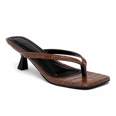 Tamanco Feminino Dedo Salto Kitten Heels Cacau