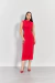 Vestido Valentino sem mangas - Vermelho - loja online