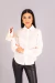 Camisa de Algodão Plus Com Gravata Off-White na internet