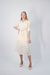 Camisa Gloria Com Amarração Em Laise - Creme - comprar online