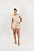 Camisa Dinastia com Ombreiras Bege - comprar online