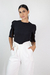 Blusa Imponência Manga Toga Com Estrutura - Preto - comprar online