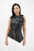 Blusa Resplandecente Assimétrica Preta - comprar online