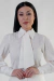 Camisa Nobreza com Gravata Decorada Off White