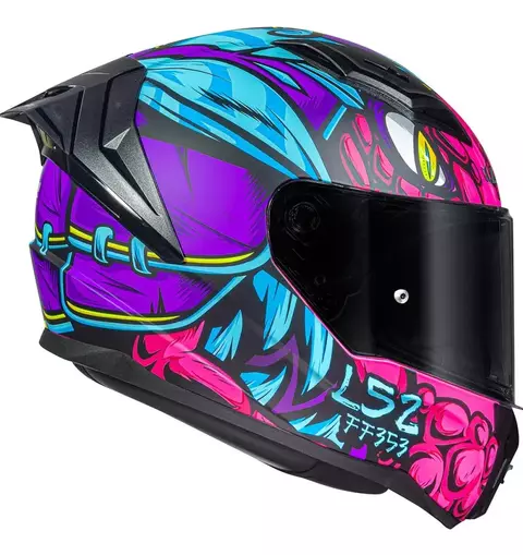 CAPAC LS2 FF810 VIGO DRILLOX MATTE PURPLE/FUCHSIA