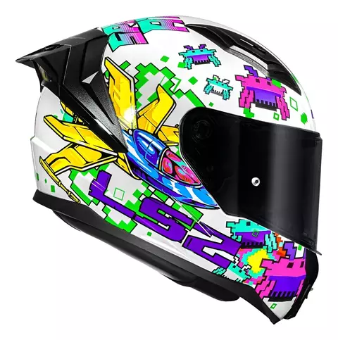 CAPAC LS2 FF810 VIGO SPACE ATACK WHITE/PURPLE