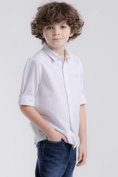 Camisa Linho Manga Longa Slim Play - comprar online