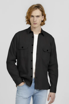 Camisa Sarja Manga Longa - comprar online