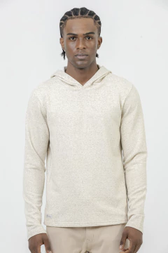 Blusa Malha Capuz Recortes - comprar online