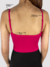 Blusa Top Cropped Canelado com Bojo e Alça Fina - Intimicore: Lingerie, Fitness e mais!