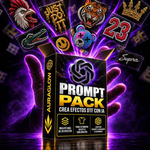 PACK +20 PROMTS DE DISEÑO PARA CHATGPT (ACTUALIZABLE)