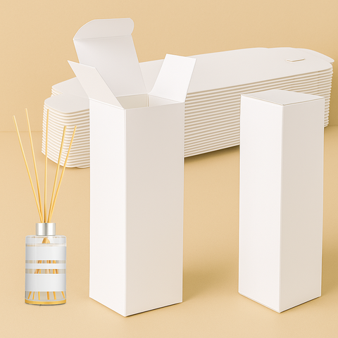 Caja Blanco Estuche para Difusor 6,5x6,5x27cm ⭐⭐⭐⭐⭐ - comprar online