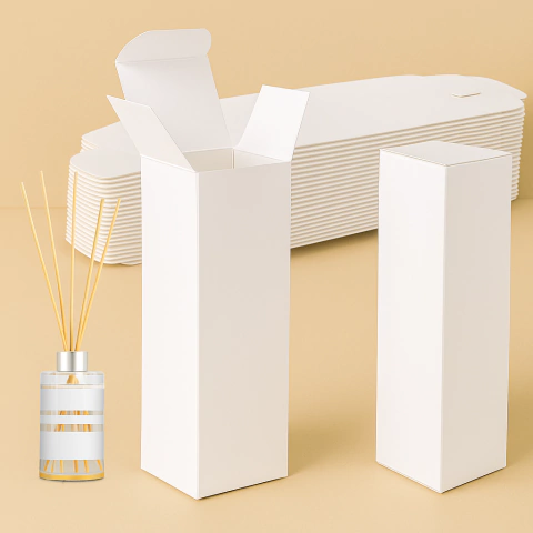 Caja Blanco Estuche para Difusor 6,5x6,5x27cm ⭐⭐⭐⭐⭐ - comprar online