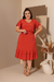 Vestido Com Lastex E Babado na internet