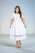 Vestido crepe texturizado com renda - comprar online