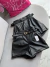 Shorts couro fake c/cinto