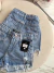 Shorts jeans sensação brilho 100% jeans ref:7879 - comprar online