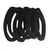 Pacote de Elástico de Cabelo Meia Preto c/72 un - Bellesa - 89043 - Vapty Vupty
