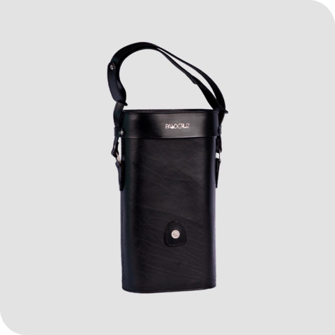 Bolso matero con dije xl de cuero