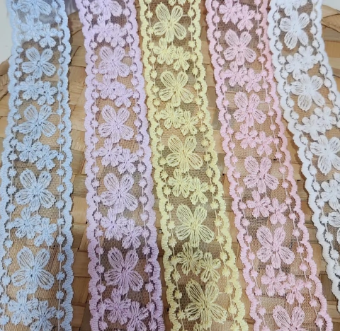 Fita Renda Princess Flor 38mm - comprar online