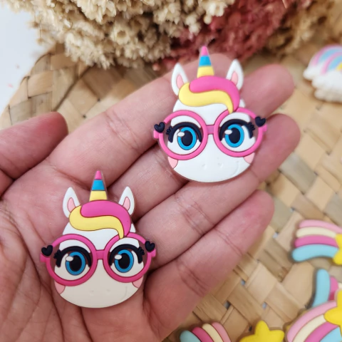 Par Aplique Emborrachado Unicórnio - comprar online