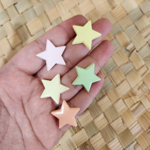 Kit Aplique Estrela Candy Resina (5 unidades) - comprar online