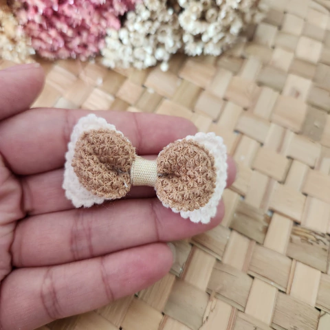 Par Aplique Laço Gravata Duplo 6cm - comprar online