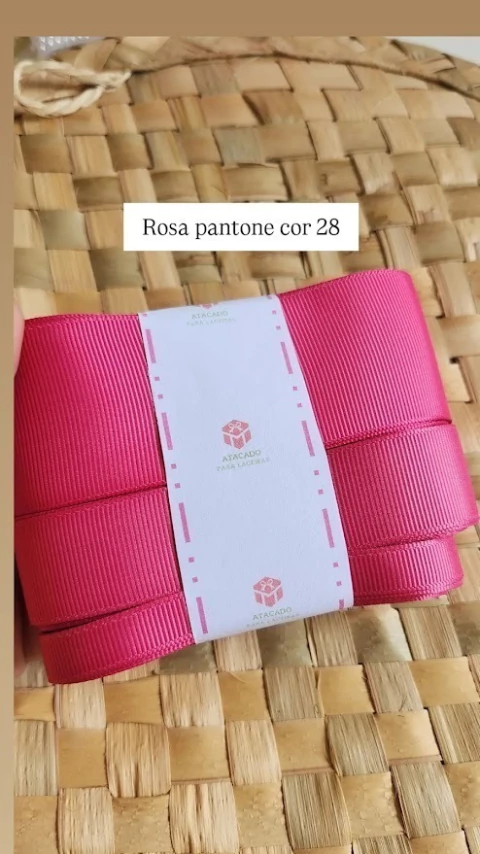 Fita de Gorgurão Sanding - Rosa Pantone 28 - comprar online
