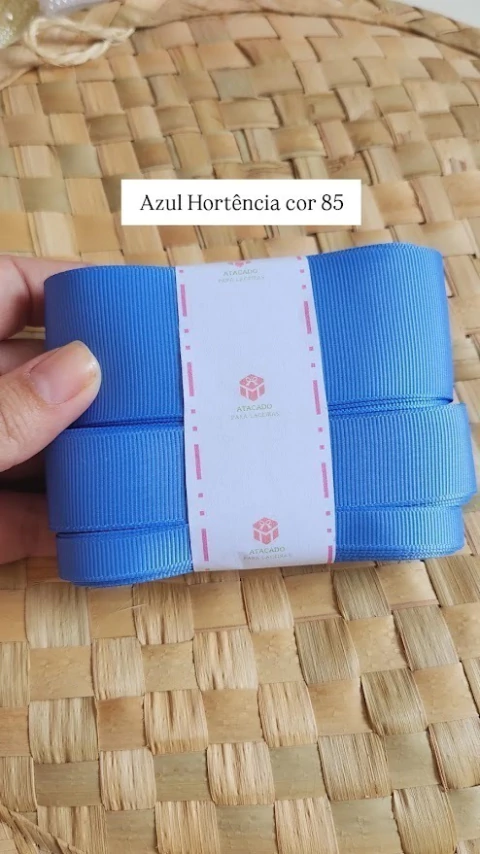 Fita de Gorgurão Sanding - Azul Hortencia 85 - comprar online