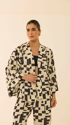 KIMONO LIA PEROLA E PRETO - comprar online