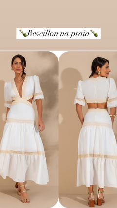 VESTIDO DETALHE RENDA - comprar online