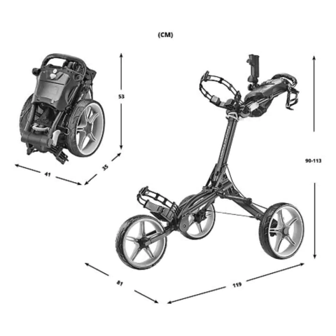 CADDYTEC CARRO COMPACT 3 RUEDAS