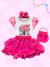 Conjunto Rosa Florido Acompanha Bolsinha