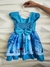 Vestido Frozen Ana e Elsa Azul na internet