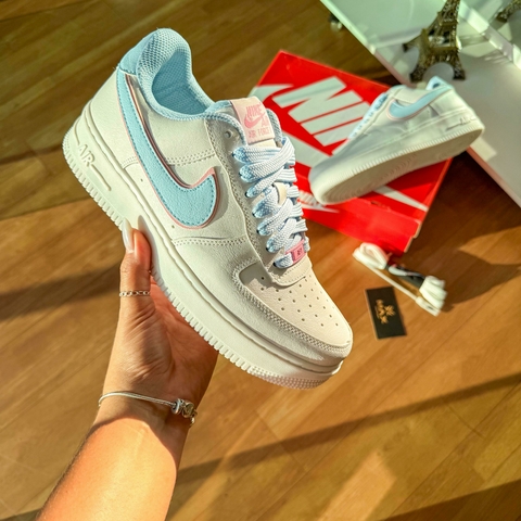 Tênis Nike Air force Branco/Azul BB