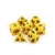 KIT DE DADOS DE RPG (7 dados) - AMARELO SOLIDO - D20, D12, D10, D8, D6, D4, D100 (1 de cada)