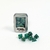 KIT DE DADOS PREMIUM DE RPG (7 dados) - VERDE PEROLIZADO - C/ Caixinha Metálica - comprar online
