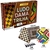 Jogo de Tabuleiro 3 em 1 LUDO, DAMA e TRILHA - Presente Crianças e Adultos - Pais e Filhos
