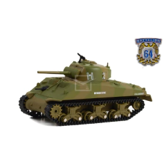 M4 Sherman Tank "Huricane" WW2 - Battalion 64 Série 3 - Militar - Greenlight - 1/64
