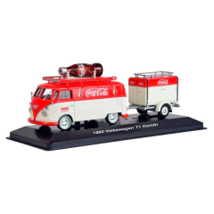 Volkswagen Kombi T1 1960 com Reboque - Coca Cola - Motor City Classics - 1/43