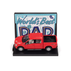 Ford F-150 2018 - World's Best Dad - C/ Display - Auto World - 1:64