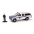 GMC Suburban 2500 1985 New York Police - C/ Boneco - The Hobby Shop - Série 16 - Greenlight - 1:64